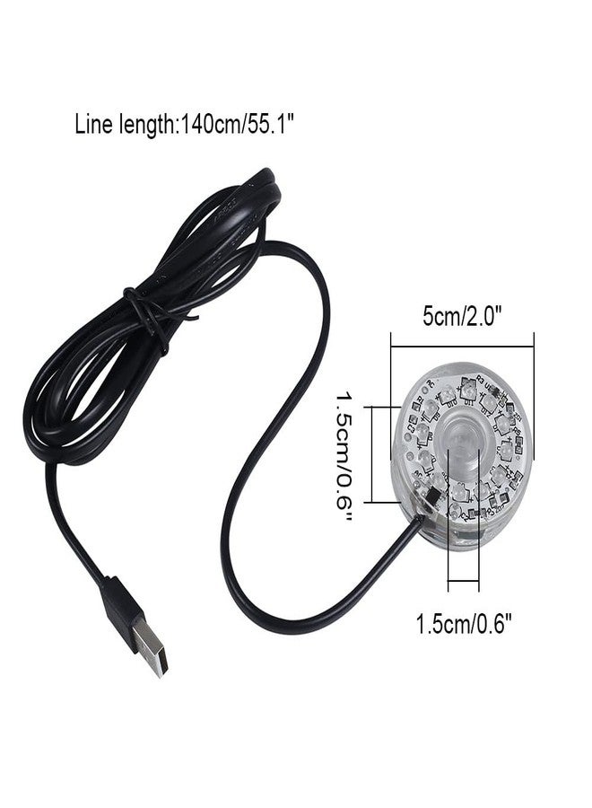 DONGKER LED Aquarium Light,Colorful Waterproof USB Fish Tank Lamp with Fixed Suction Cup for Aquariums Fish Tanks - Image 4
